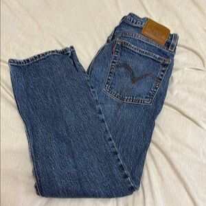 Levi's Blue Wedgie Straight Jeans Classic Denim